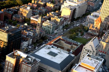 boston'ın panoramik manzarasını