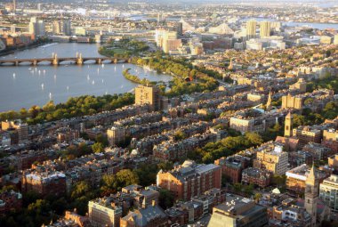 boston'ın panoramik manzarasını