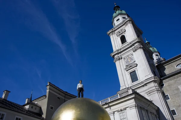 Dome Katedrali şehir merkezi Salzburg, Avusturya — Stok fotoğraf