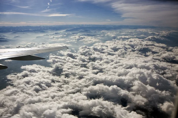 Σύννεφα από αεροπλάνο — Φωτογραφία Αρχείου
