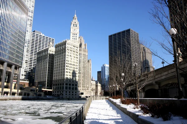 Chicago downtown city center — Stock Photo, Image