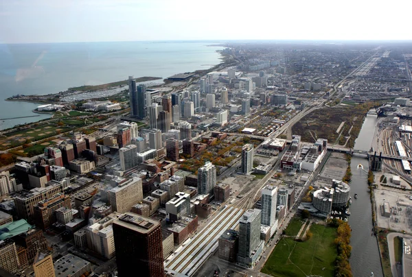 stock image Panorama of Chicago from high tower