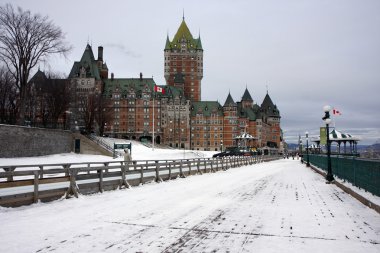 Quebec in winter clipart