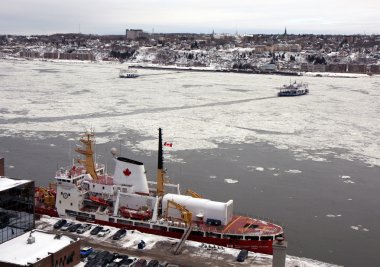 Quebec in winter clipart