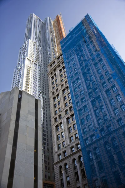 Manhattan buildings closeup — Stock Photo, Image