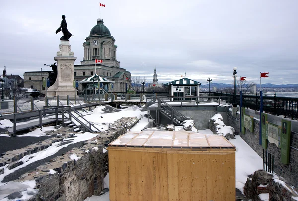 Квебек зимой — стоковое фото