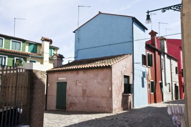 burano Adası evleri