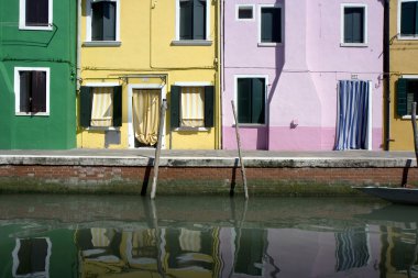 burano Adası evleri