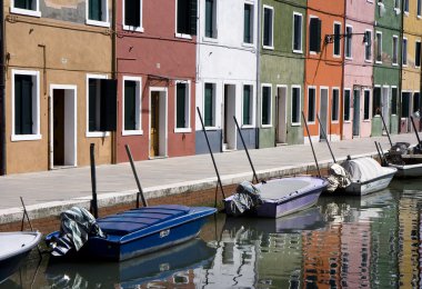 burano Adası evleri