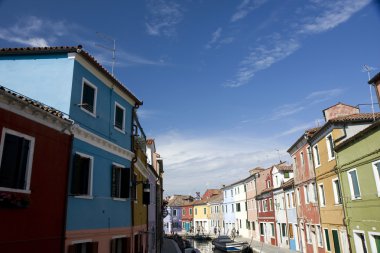 burano Adası evleri