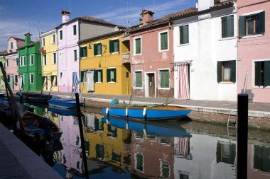 burano Adası evleri