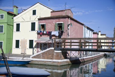 burano Adası evleri