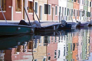 burano Adası evleri