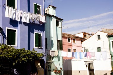 burano Adası evleri