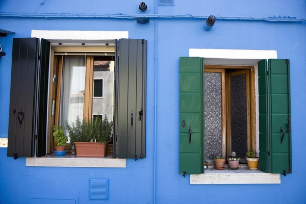 Casa sull'isola di Burano — Foto Stock
