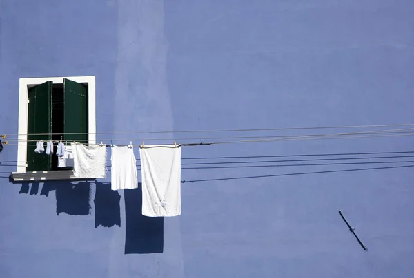 Burano Adası evleri — Stok fotoğraf