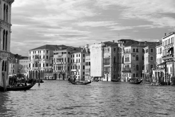 stock image Buildings on the big canal in Venice