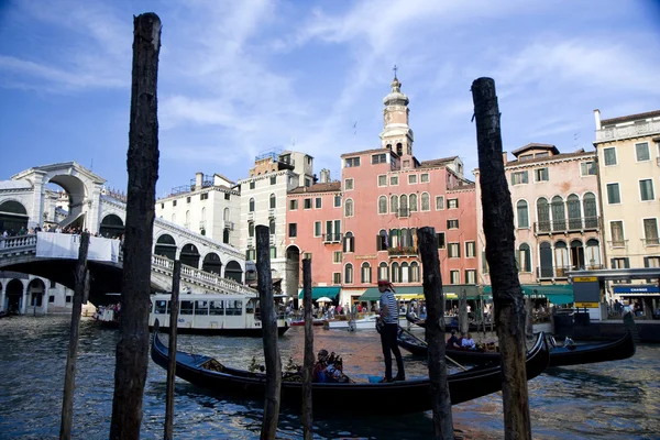 Edifici sul grande canale di Venezia — Foto Stock