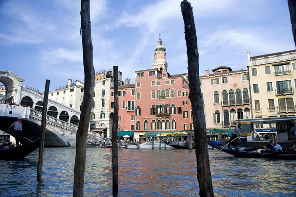 Здания на большом канале Венеции — стоковое фото