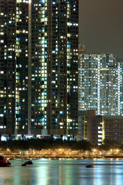 Hong Kong bloco de apartamentos de habitação pública — Fotografia de Stock