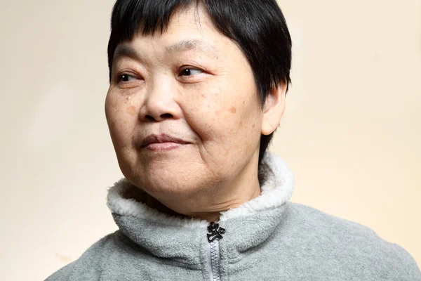 60s Senior Asian Woman — Stock Photo, Image