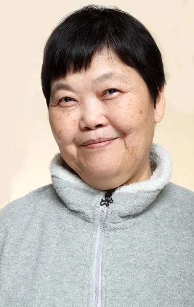 60s Senior Asian Woman — Stock Photo, Image