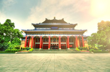Sun yat-Sen'in memorial hall Guangzhou, Çin. bir hdr görüntü
