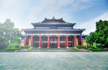 Sun yat-Sen'in memorial hall Guangzhou, Çin. bir hdr görüntü