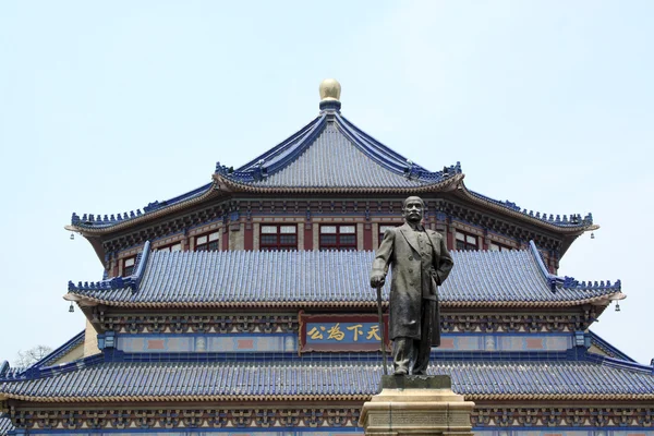 Guangzhou, čínské starobylé architektury, slunce zhog shan památník — Stock fotografie