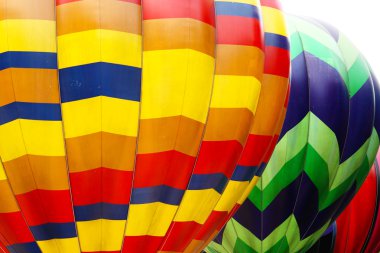 Photo of color hot air balloon and sunny day clipart