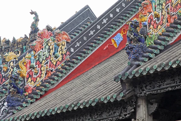 Architektura starověkého čínského, domov bohatých — Stock fotografie