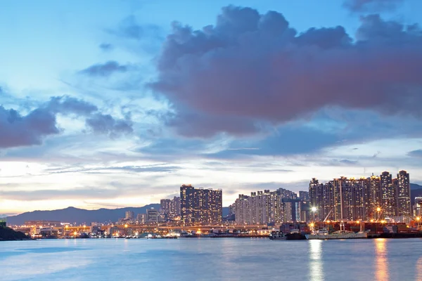 Χονγκ Κονγκ ηλιοβασίλεμα — Φωτογραφία Αρχείου