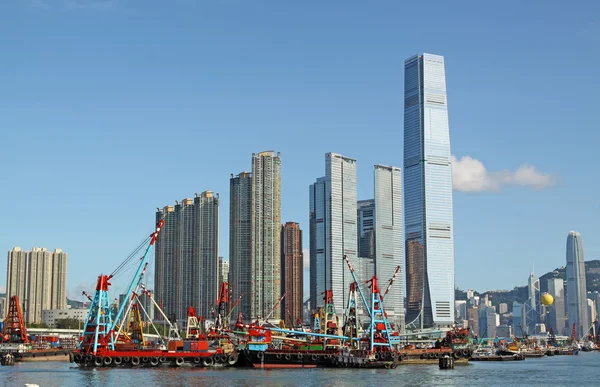 Hong kong skyline på eftermiddagen. — Stockfoto