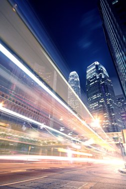 Hong Kong 'da gece trafiği