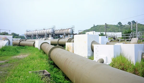 Linha de tubo de gás — Fotografia de Stock