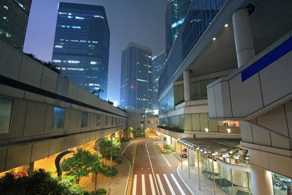 香港夜间交通情况 — 图库照片