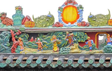 China's ancient architecture, ancient home of the rich clipart