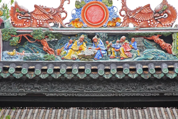 Antyczny architektura w Chinach, starożytnej domu bogatych — Zdjęcie stockowe
