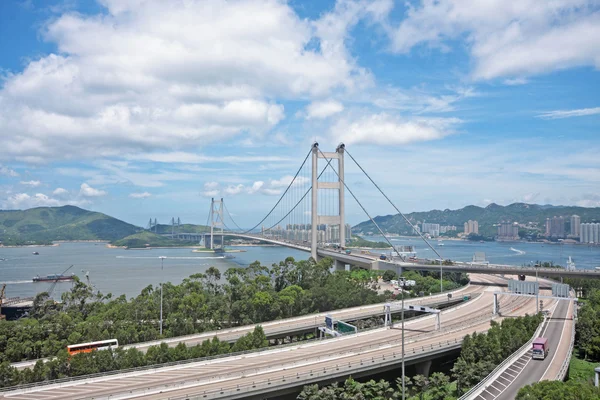 Tsing ma bridge — Stock Photo, Image