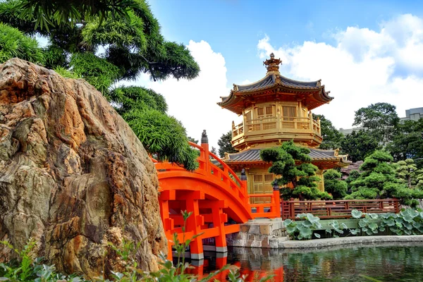 El Pabellón de la Perfección Absoluta en el Jardín Nan Lian, Hong —  Fotos de Stock