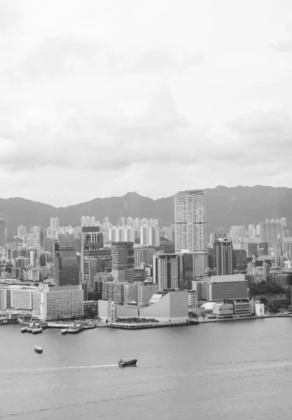 Hong Kong, preto e branco — Fotografia de Stock