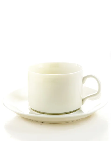 Perfecte witte koffiekopje — Stockfoto
