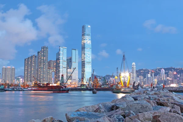 Hongkong natt — Stockfoto