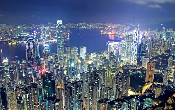 Hongkong nacht — Stockfoto