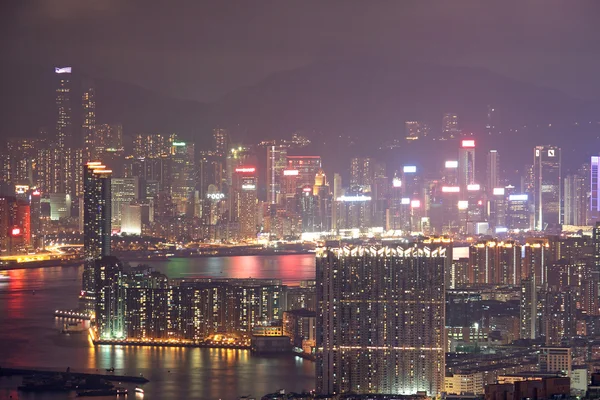 Hong kong ciudad por la noche —  Fotos de Stock