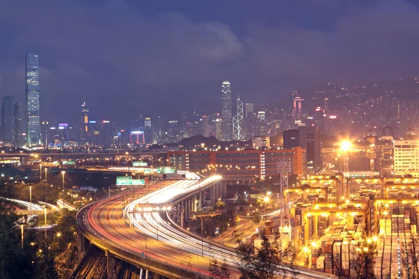 交通機関の香港橋 — ストック写真