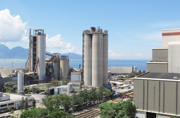 Cement Plant,Concrete or cement factory, heavy industry or const