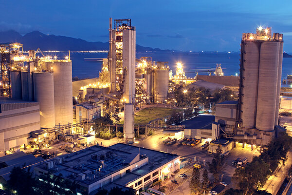 Cement Plant,Concrete or cement factory, heavy industry or const