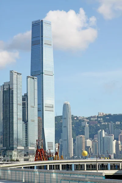 Hong kong skyline på eftermiddagen. — Stockfoto
