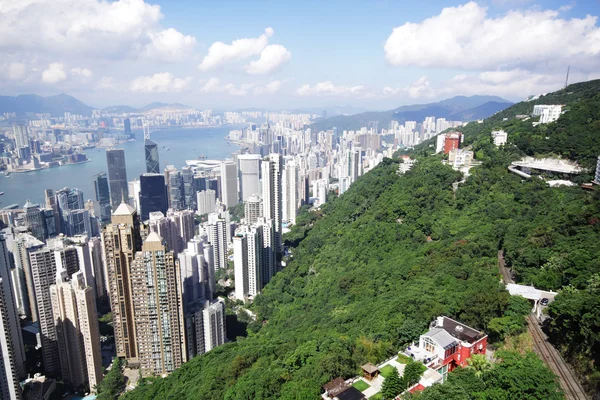 Hong Kong siluetleri — Stok fotoğraf